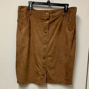 Forever 21+ Faux Suede Skirt
